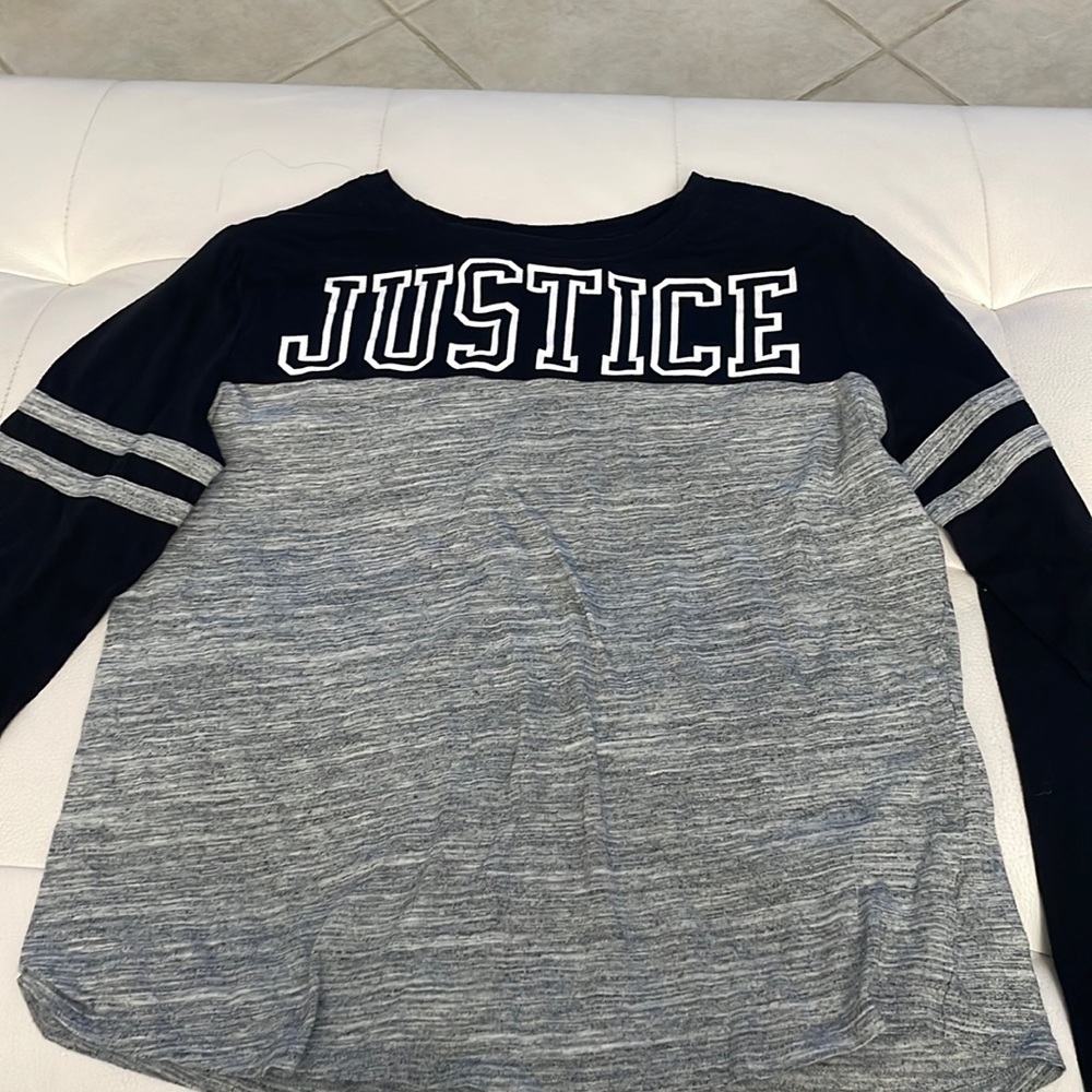 Black and Grey Long Sleeve Top